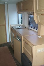 Kitchen area - tops down